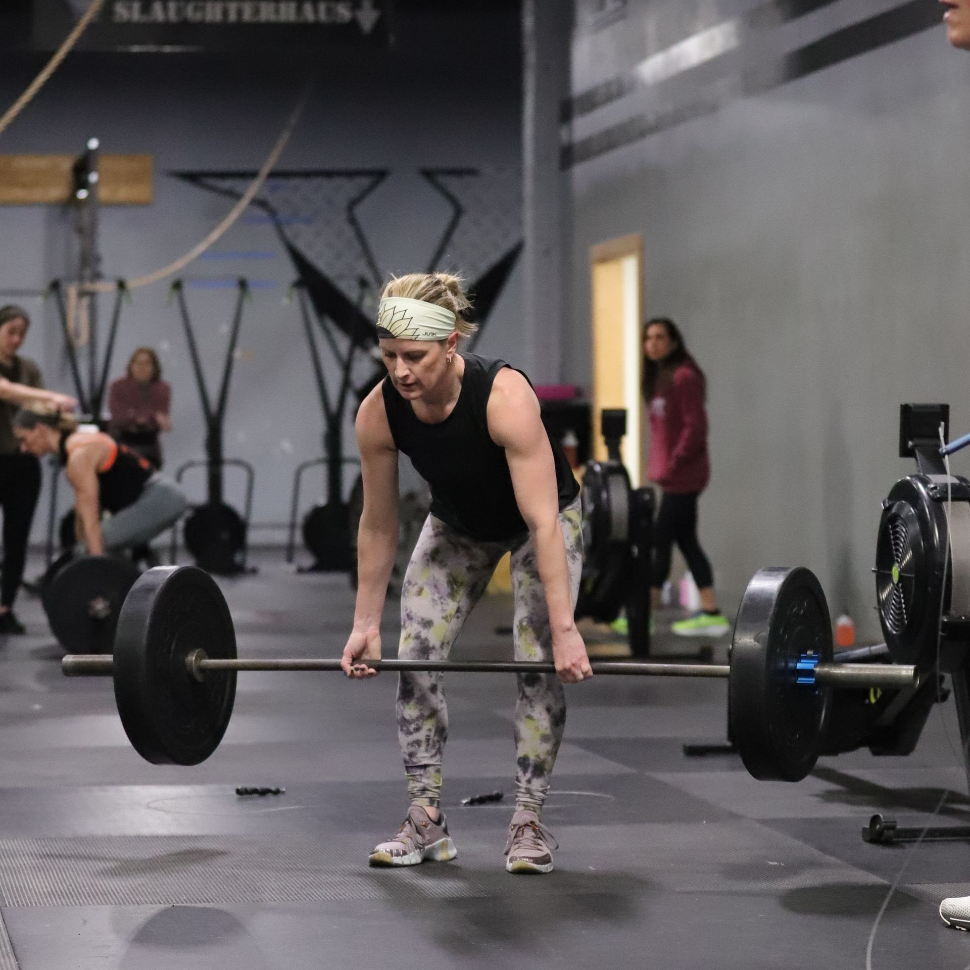 Coach Kristin performs the deadlift.