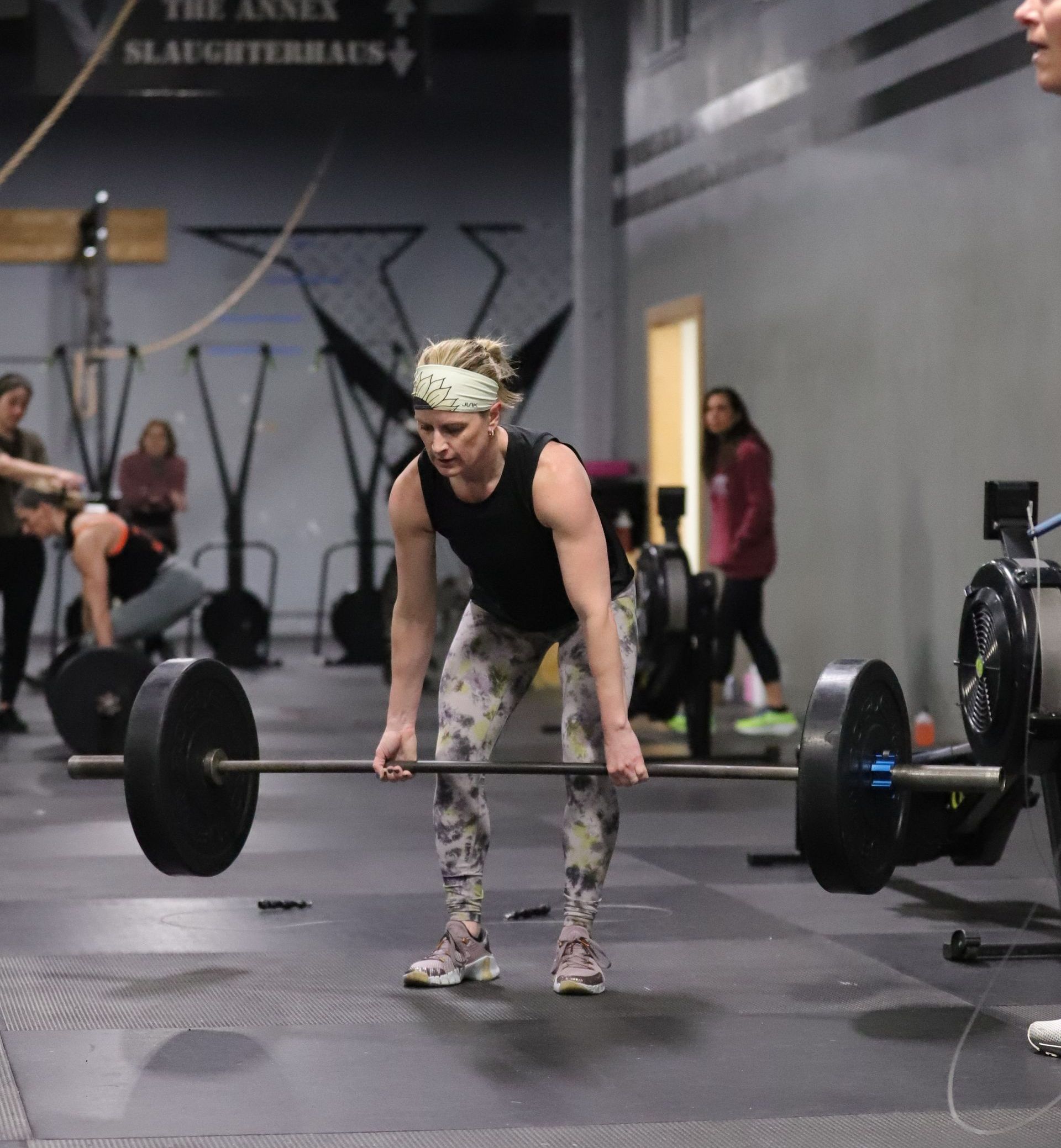 Coach Kristin performs the deadlift.