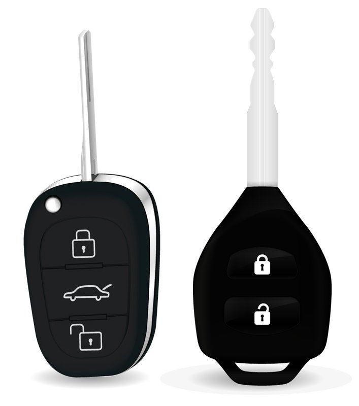 A Car Key and a Car Key Cover on a White Background — NT Driving Academy in Woolner, NT