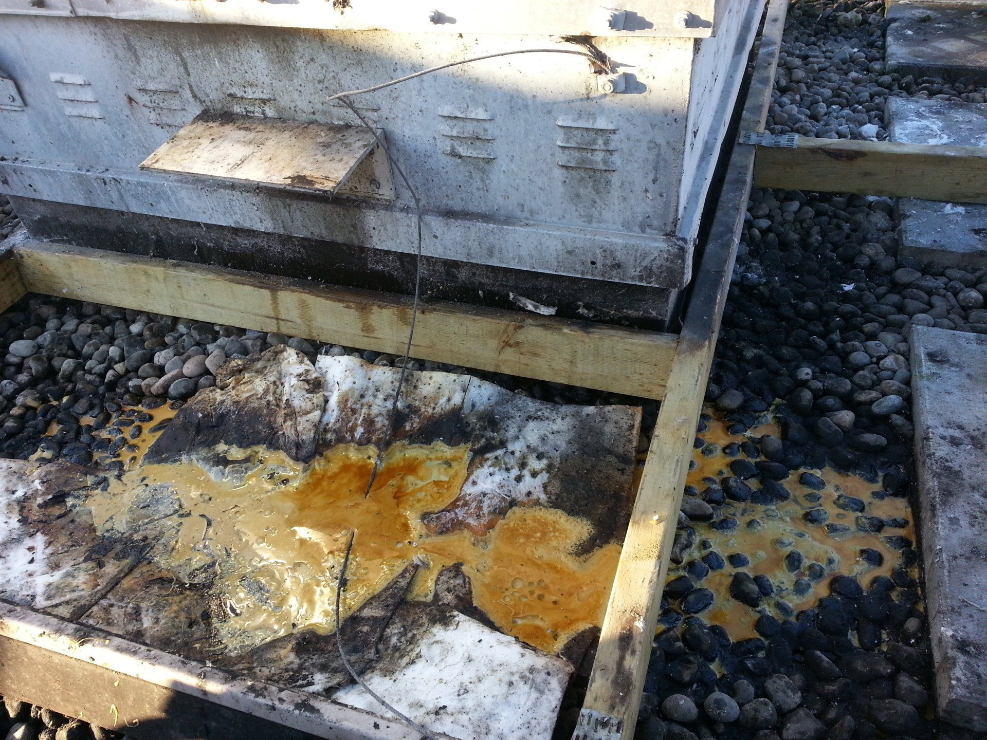 Rooftop grease collecting