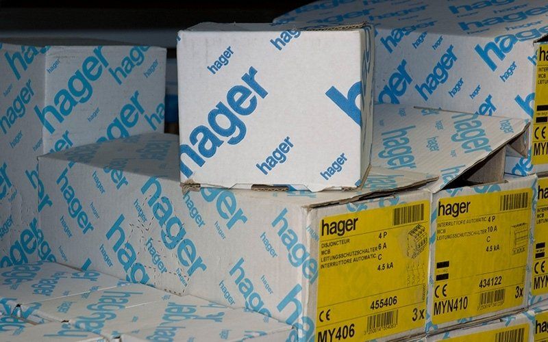 scatole a marchio HAGER