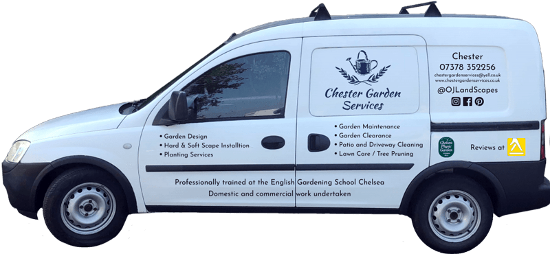 Chester garden services van