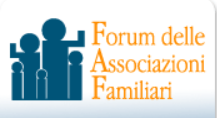 Logo: Blue family figures with orange text 