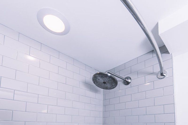 double basin stainless steel sink with power surge on counter