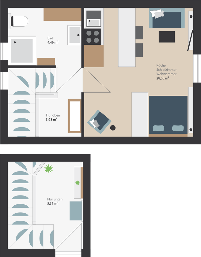 Ferienwohnung Grundriss, Ferienwohnung Papenburg