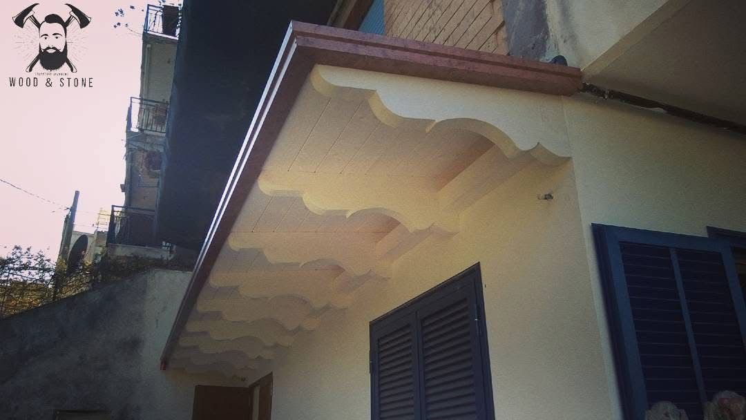 Tettoia di legno coin decoro