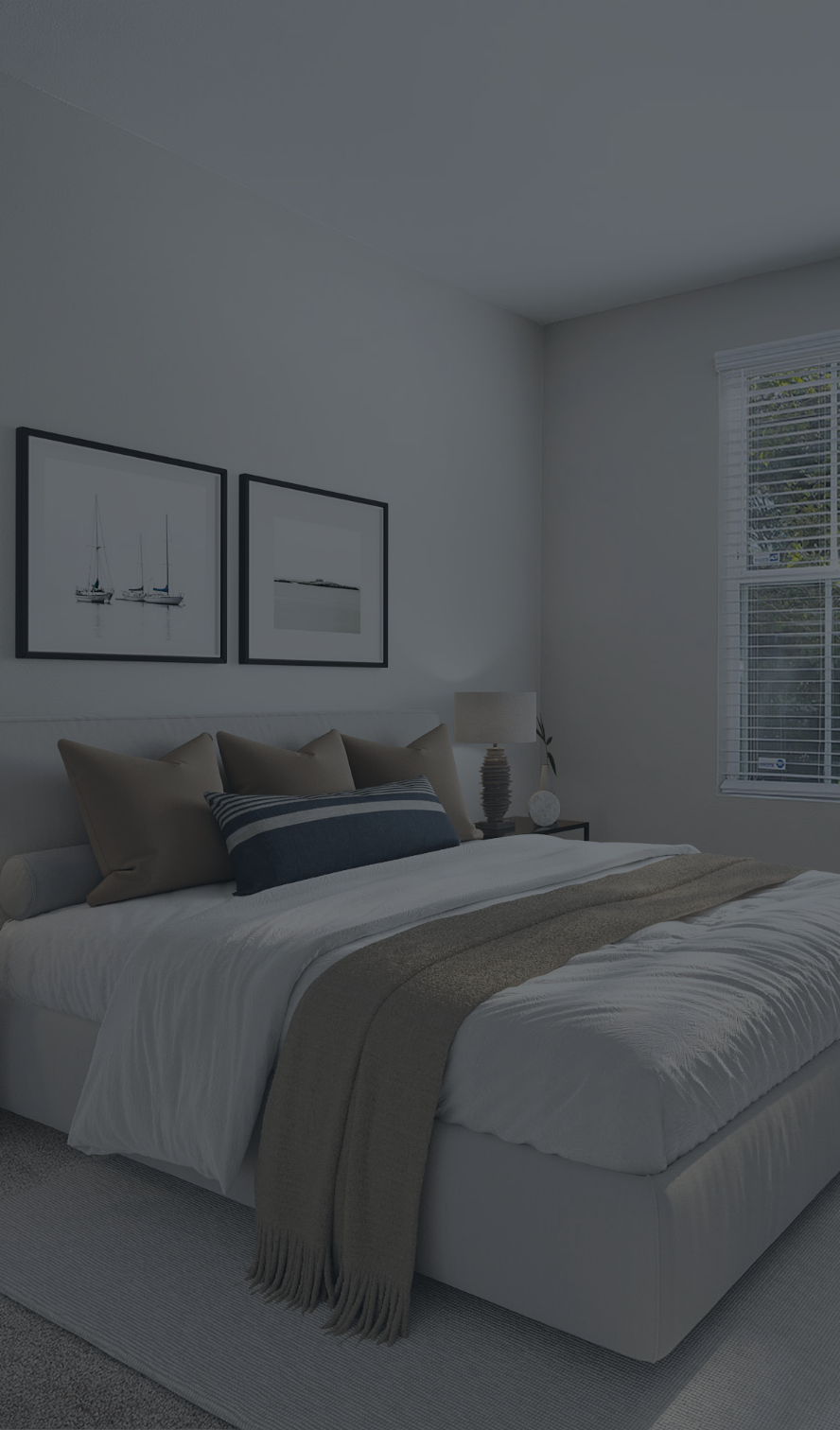 One bedroom floor plan image.