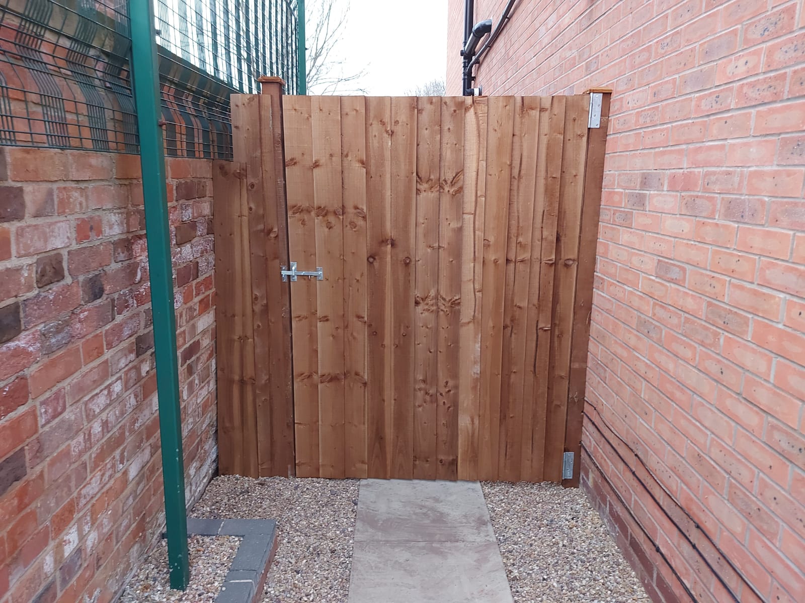 Wooden Garden Gate down side of a house in Cardiff