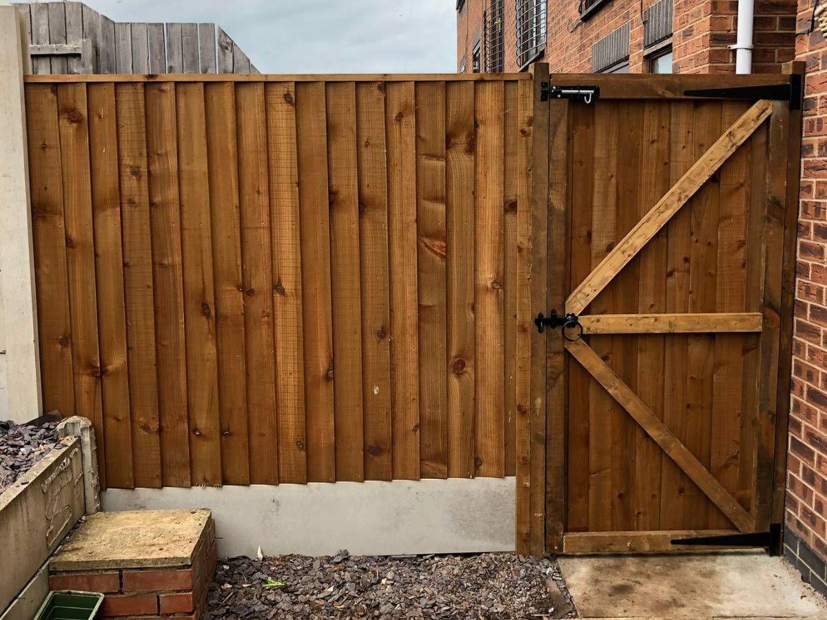 new fencing and garden gate