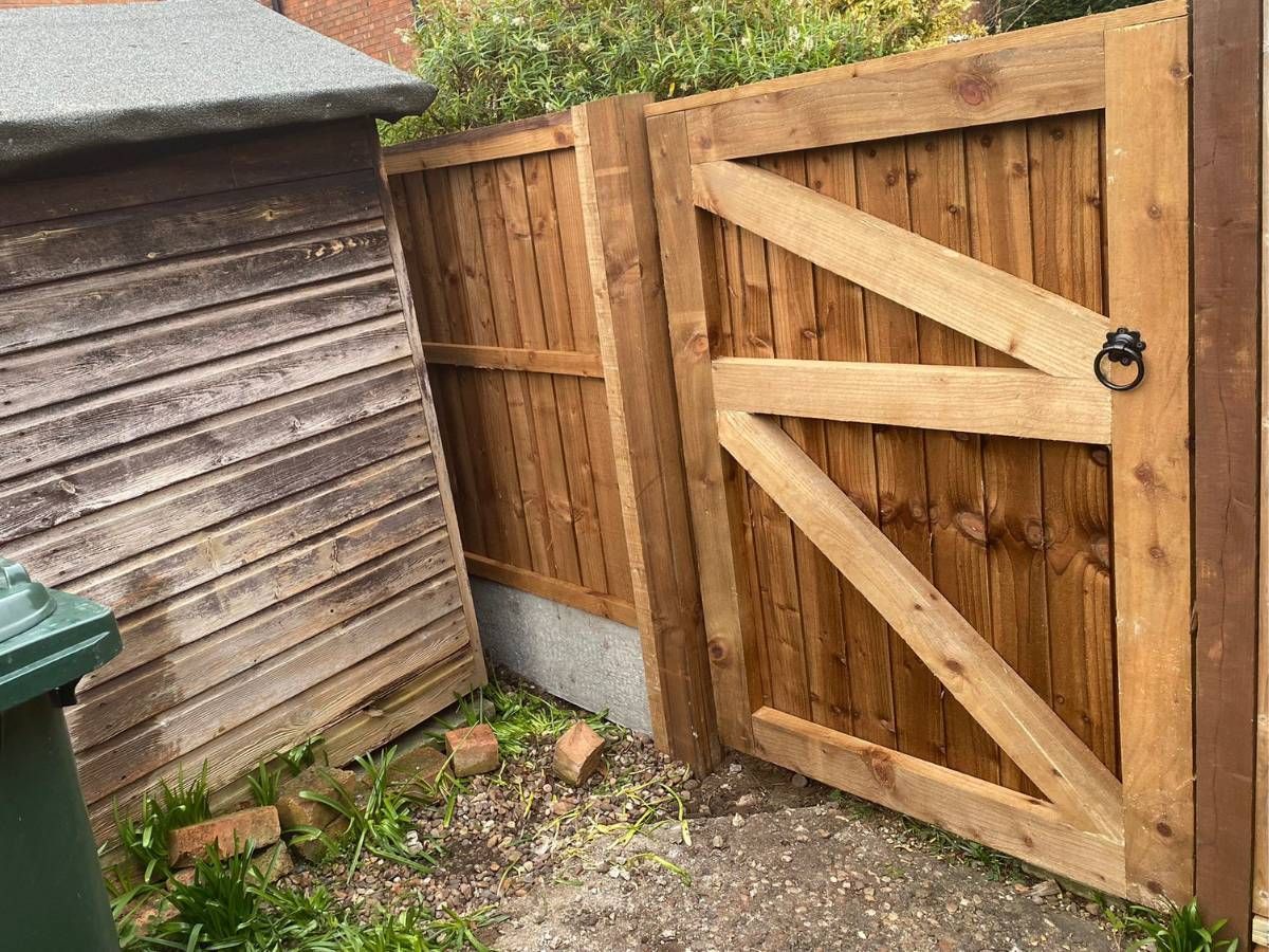 wooden garden gate