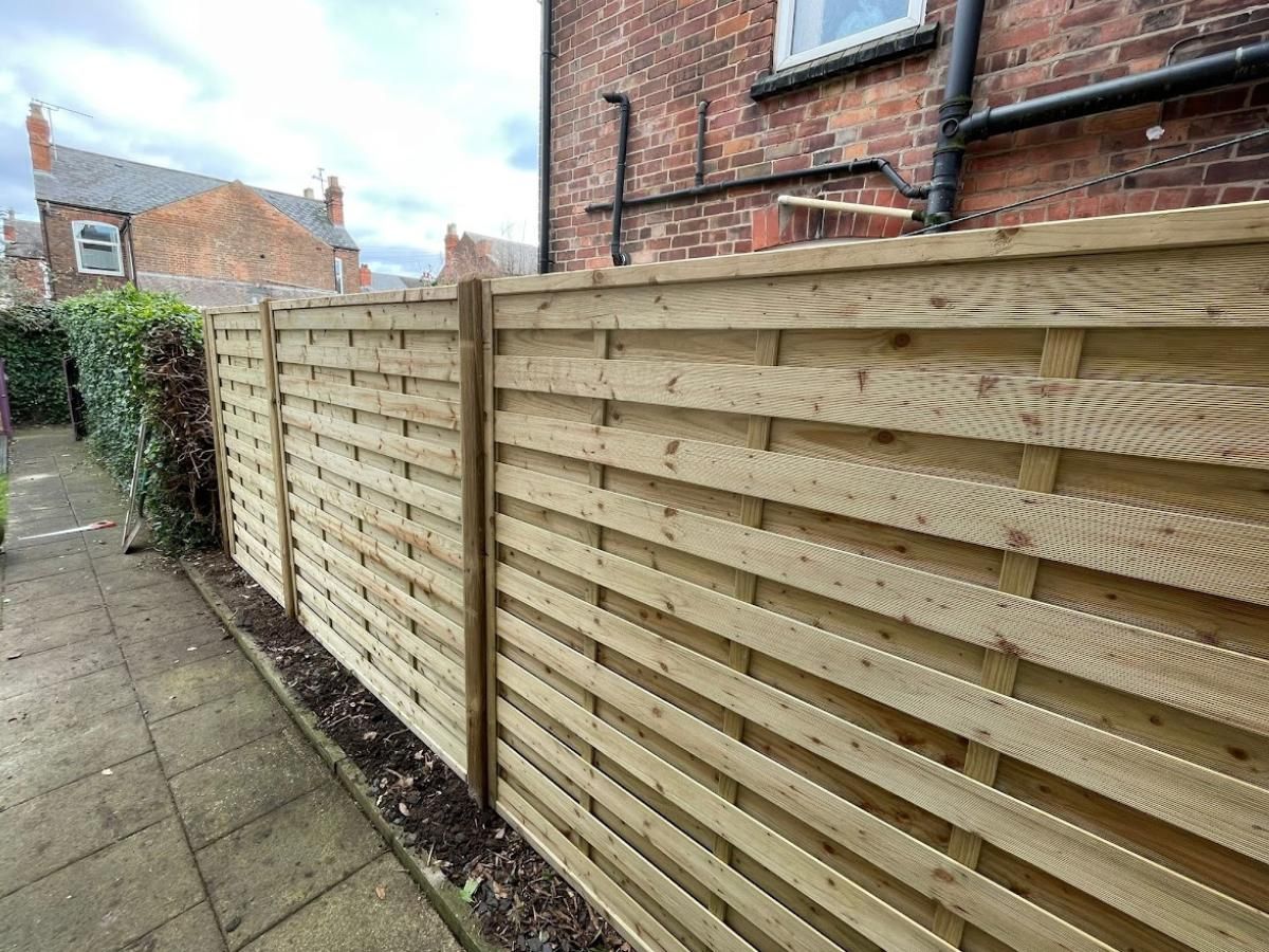 J&Z Fencing hit and miss garden fencing in Rumney