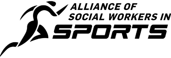 Alliance of Social Workers in Sports Black Logo