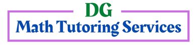 A logo for a company called dg math tutoring services