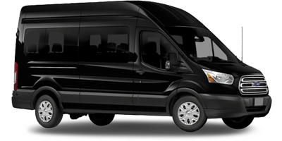 a black van is shown on a white background .