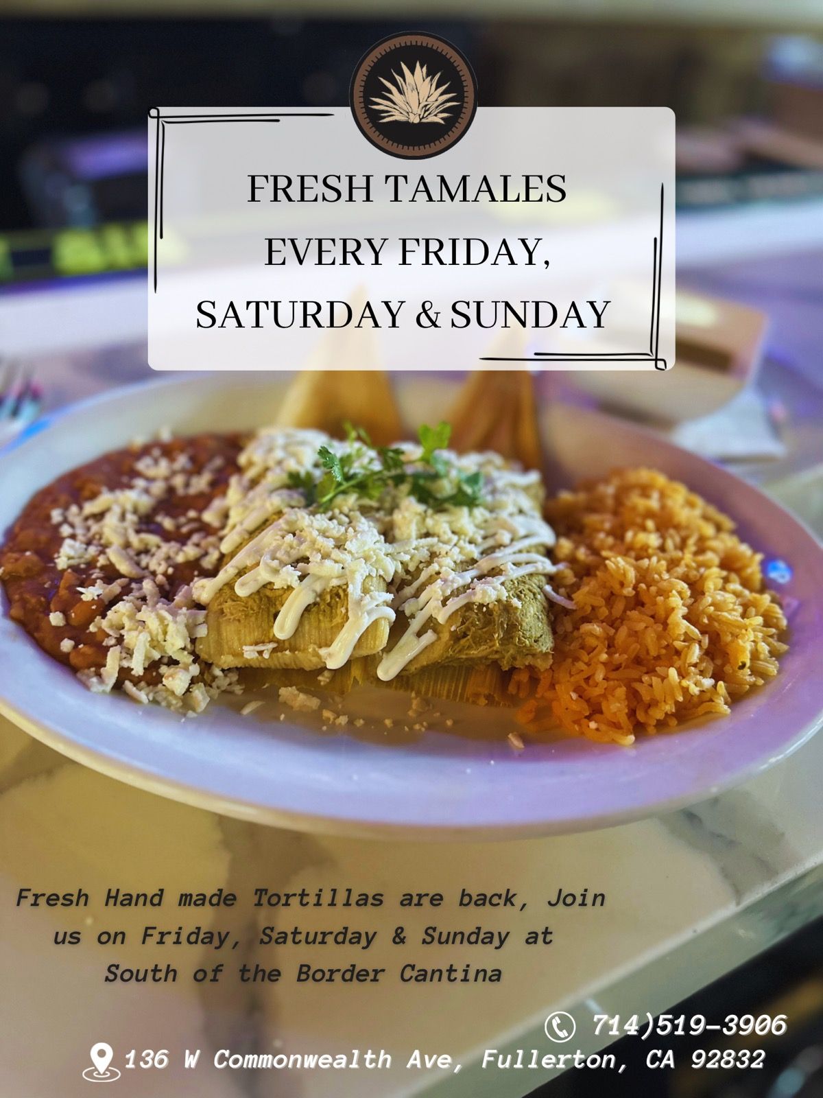 fresh tamales at Garcia's South of the Border
