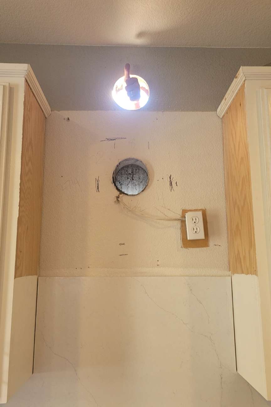 new chimney hole created