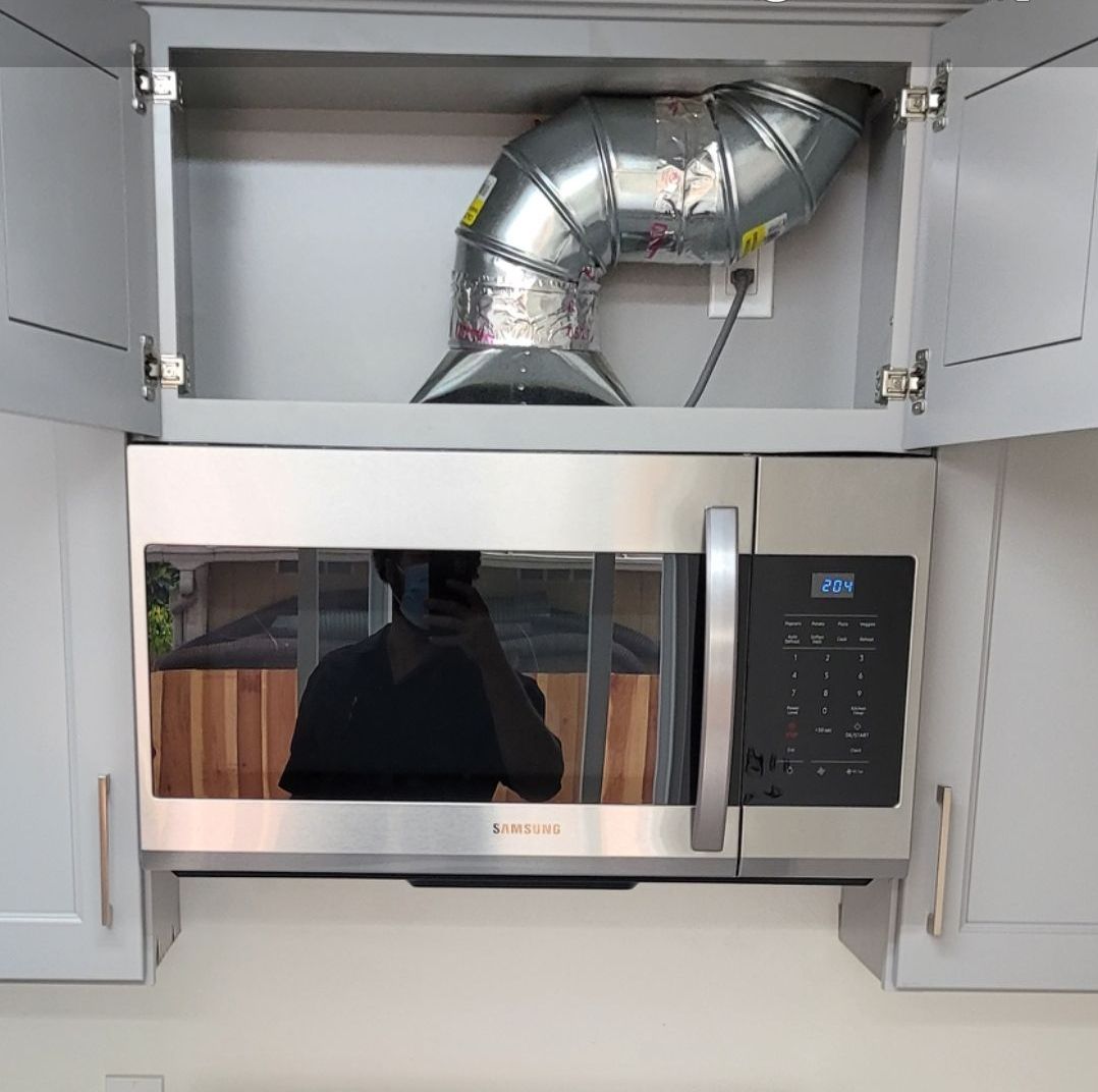 new microwave installed