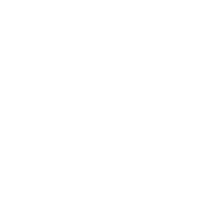 A black and white logo for lancaster liaison.
