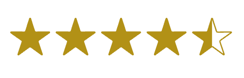 A row of gold stars on a white background.