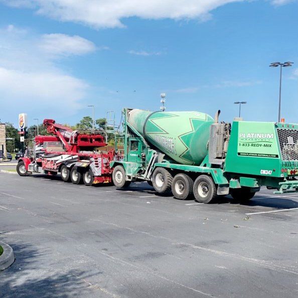 Towing A Mixer Truck — Rincon, GA — Rahn’s Services
