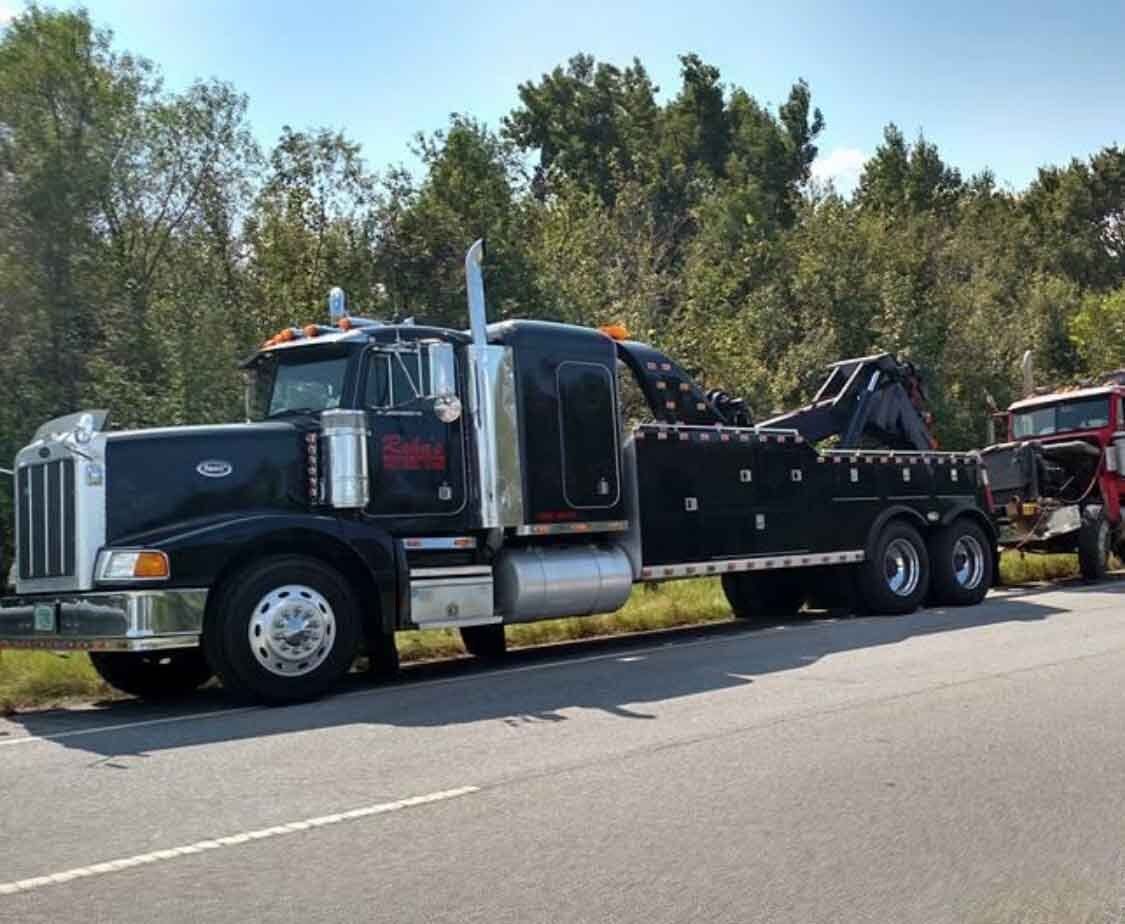 Huge Black Tow Truck — Rincon, GA — Rahn’s Services