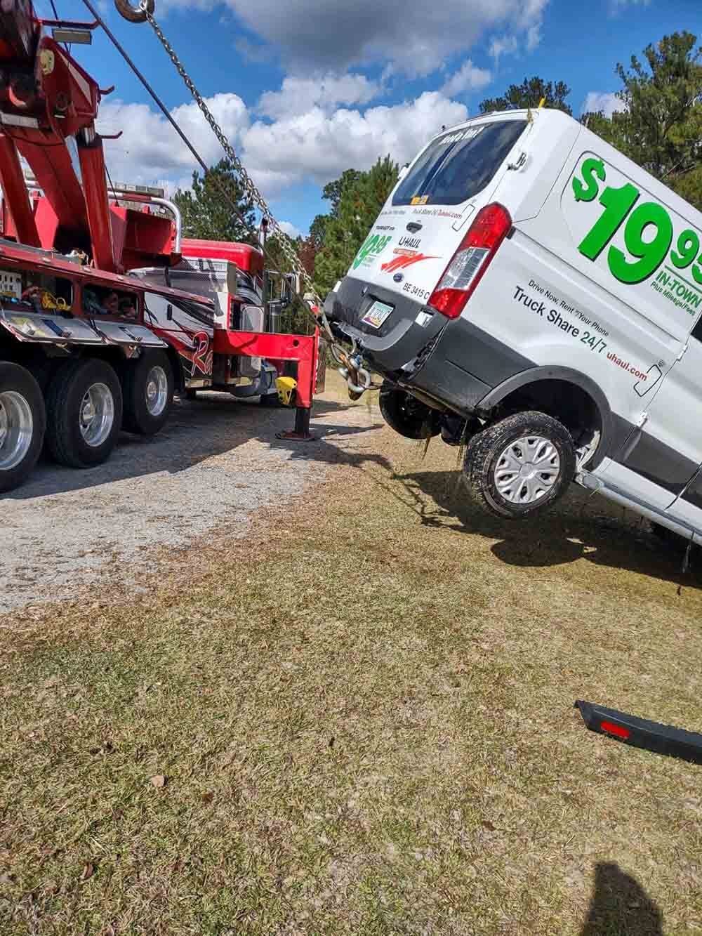 Towing A Stalled Van — Rincon, GA — Rahn’s Services