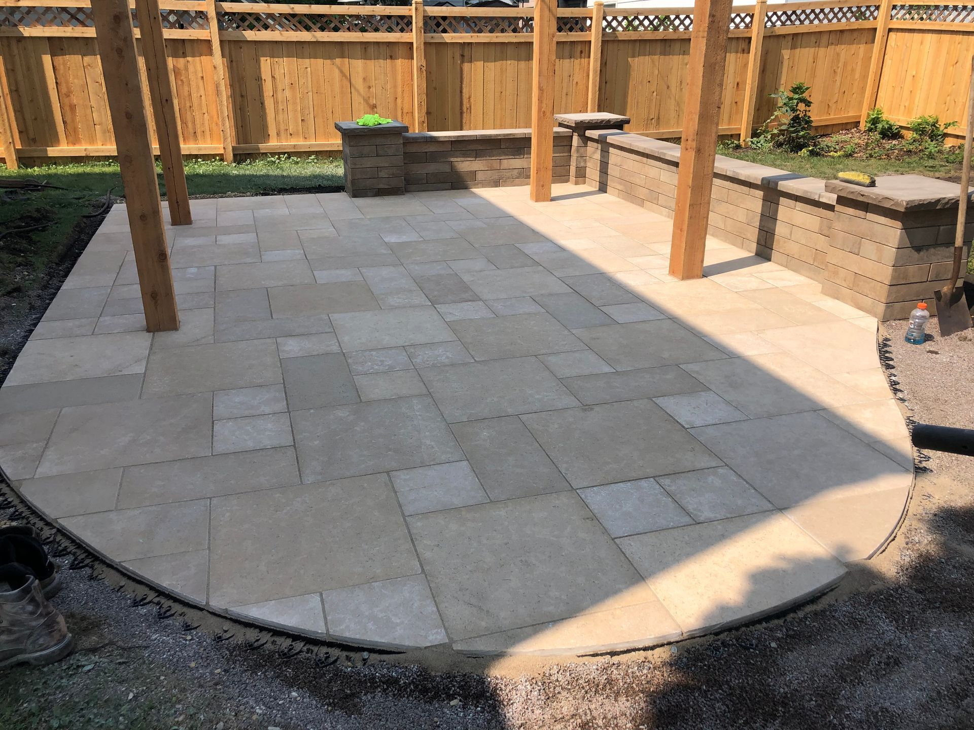 brick paver patio installation