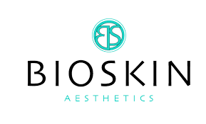 A logo for a company called bioskin aesthetics.