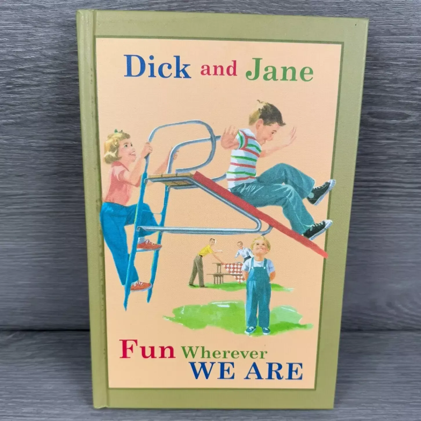 Book titled Dick and Jane Fun Wherever We Are