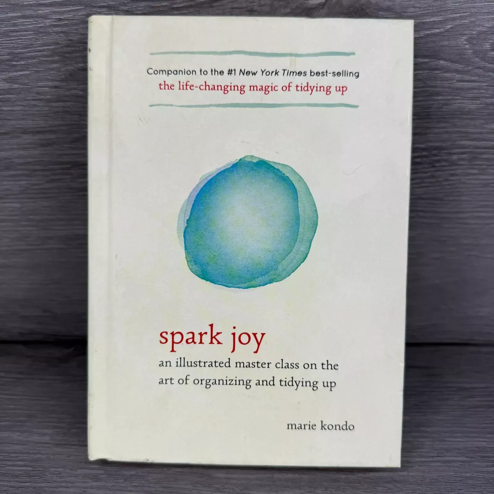 A book called spark joy by marie kondo