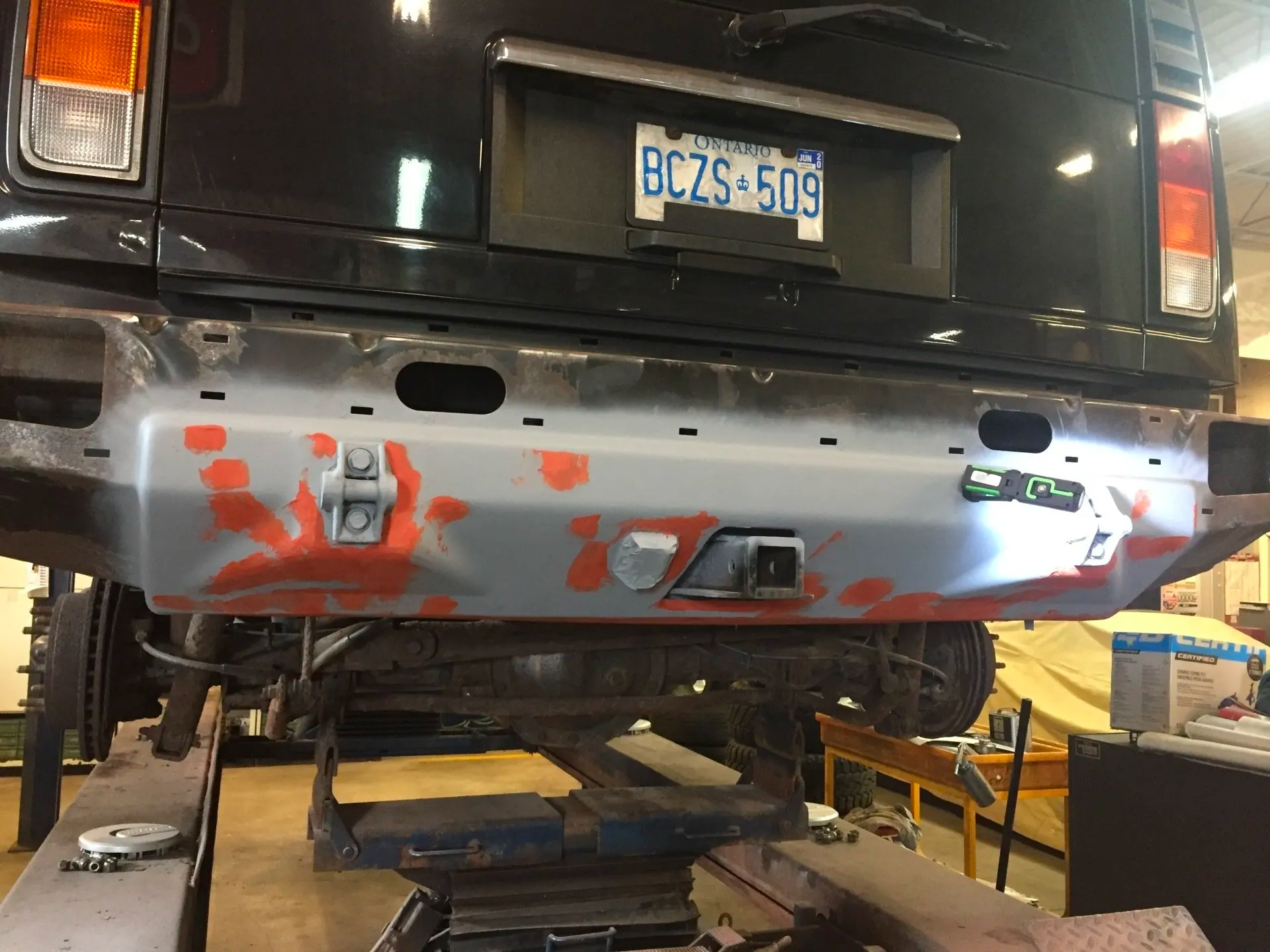 Hummer Bumper restoration