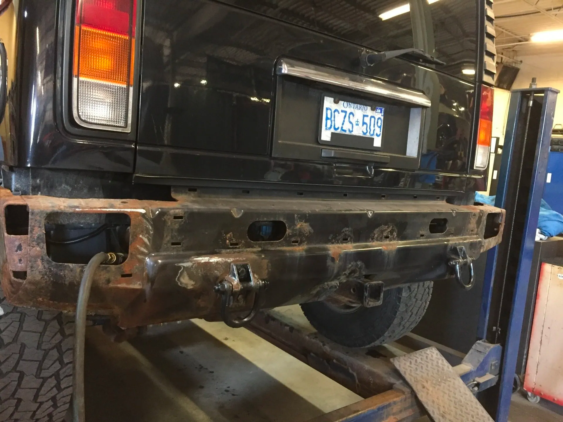 Hummer Bumper Before