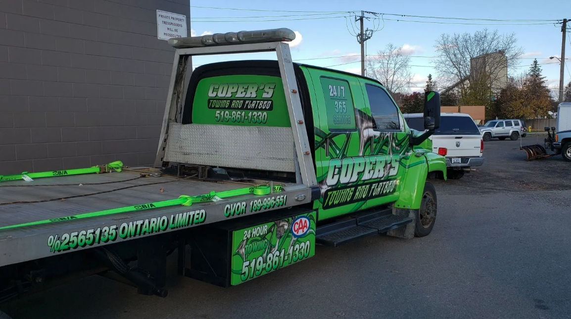 Coper's Tow Truck Vinyl Graphics