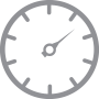 un orologio con un ago che punta al numero 12 su uno sfondo bianco.