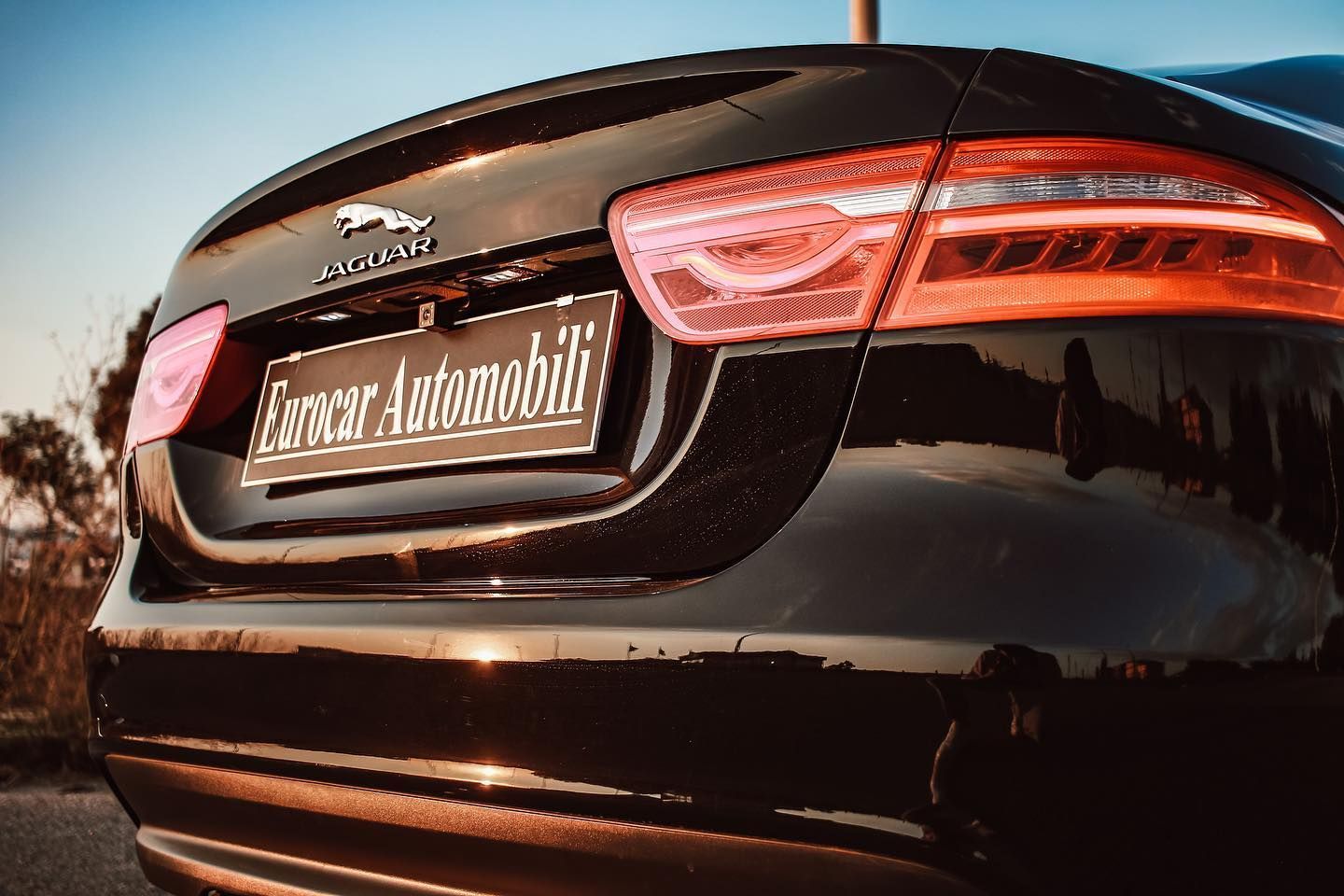 il retro di un'auto nera con la targa che dice eurocar automobil