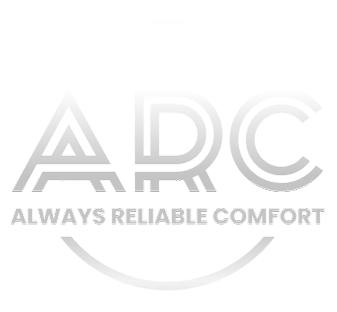 Hexagon logo with mountains, trees, and campfire in orange and blue. Company name is white.