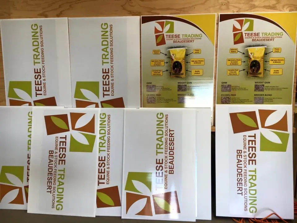 A bunch of teese trading brochures on a table