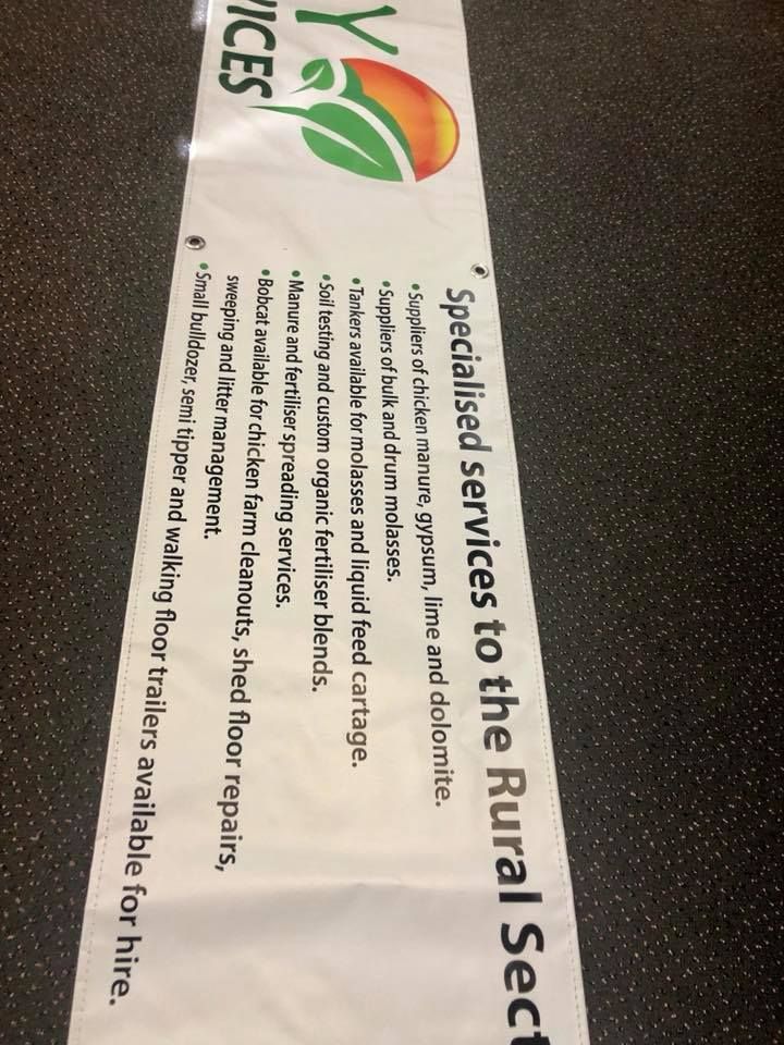 A sign that says specialized services to the rural sector