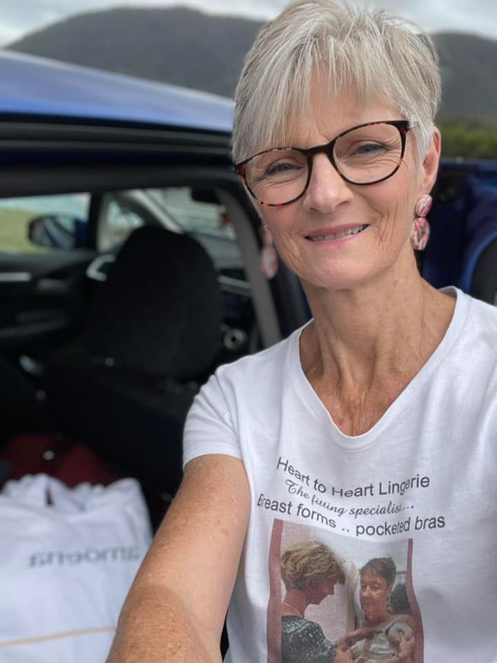 Woman Assisting Her Client On Fitting Her Bra — Heart to Heart Lingerie in Port Macquarie, NSW