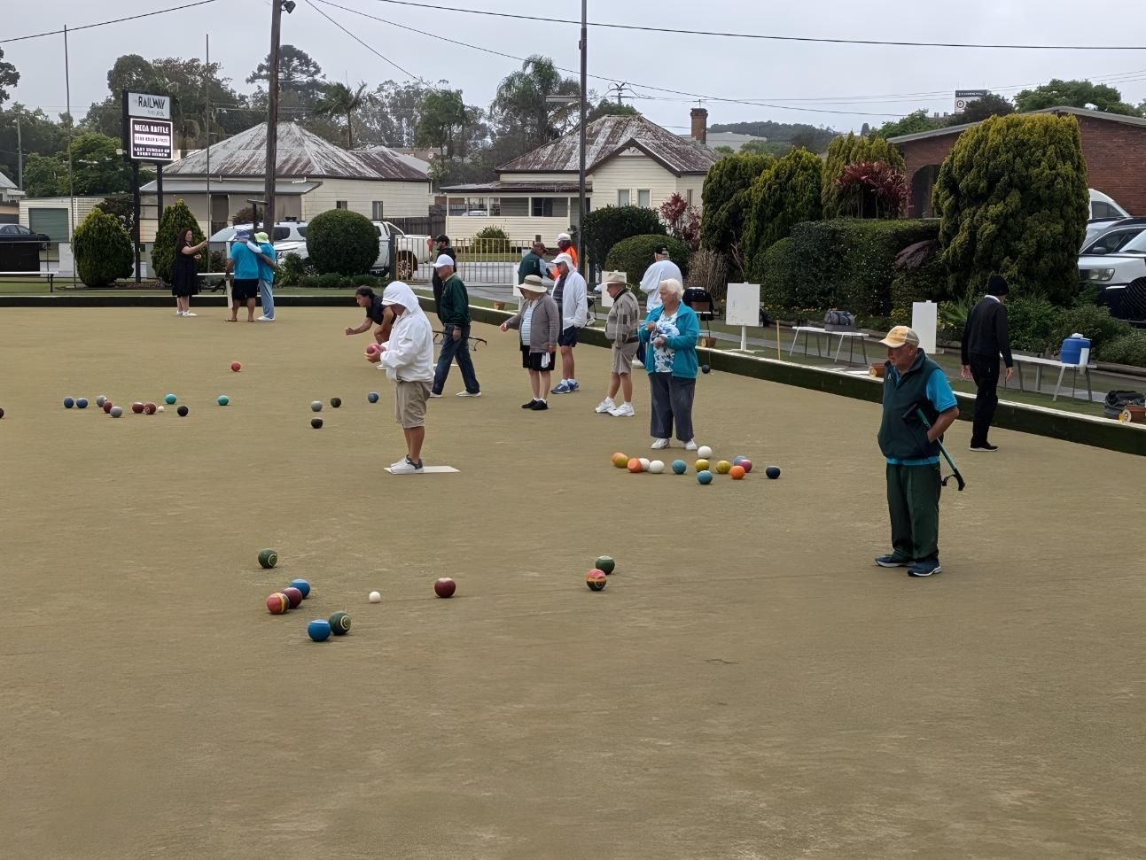 A Group Of People Are Playing A Game Of Bowling — Taree Railway Bowling Club Ltd In Taree, NSW