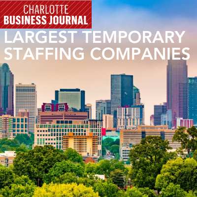 ACCRUEPARTNERS MAKES THE LIST FOR CHARLOTTE’S LARGEST TEMPORY STAFFING COMPANIES