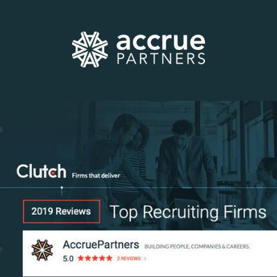 Clutch Recognizes AccruePartners as a Top Recruiting Firm