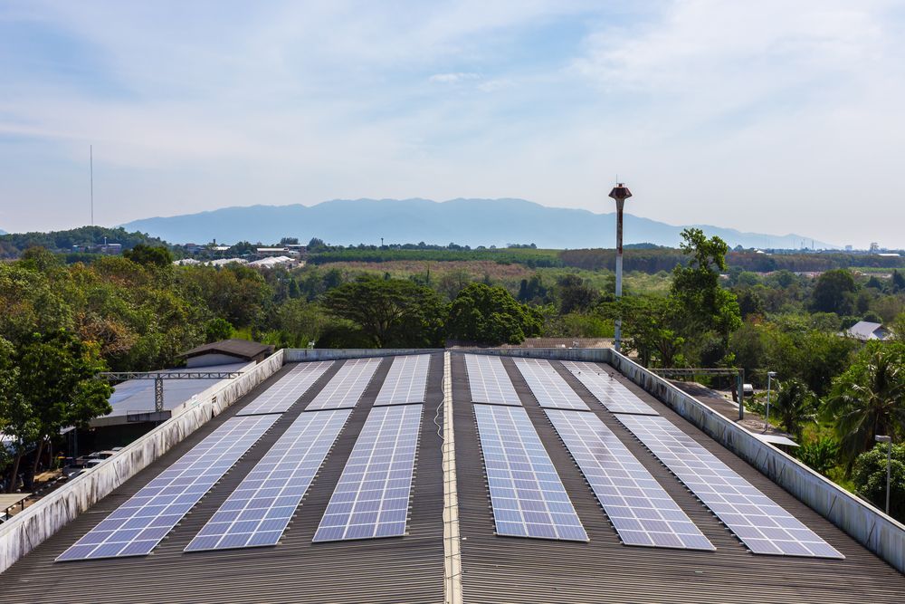 Solar Panels Arranged on a Flat Rooftop — Big Electrics in Redlynch, QLD