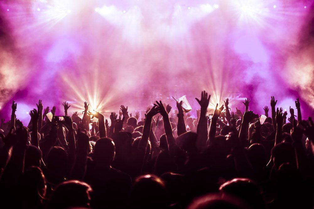 Cheering Crowd At A Rock Concert — Electrical Services in Redlynch, QLD
