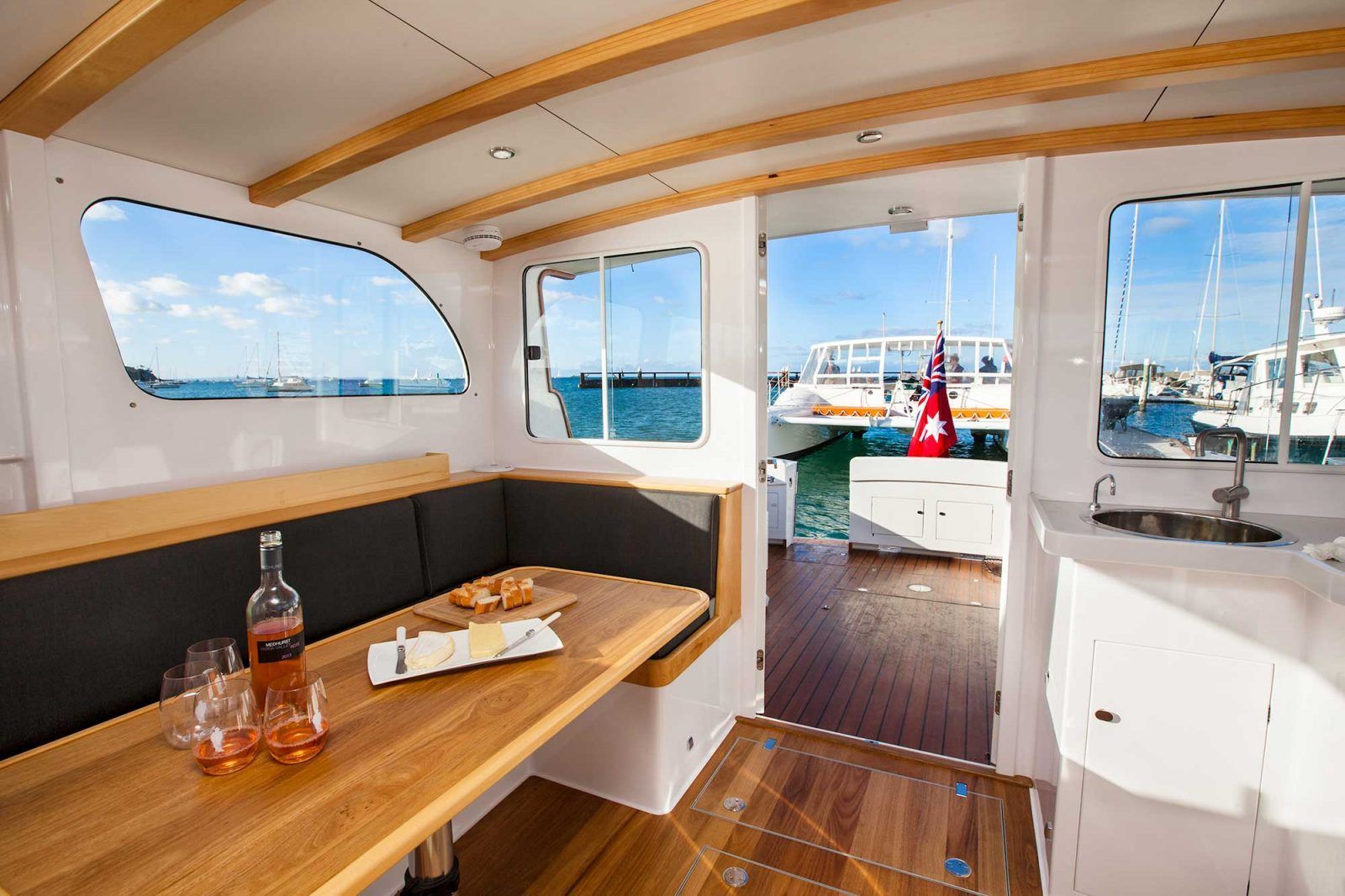 Dining Area On Yacht — Rosebud, VIC — Corsair Boats