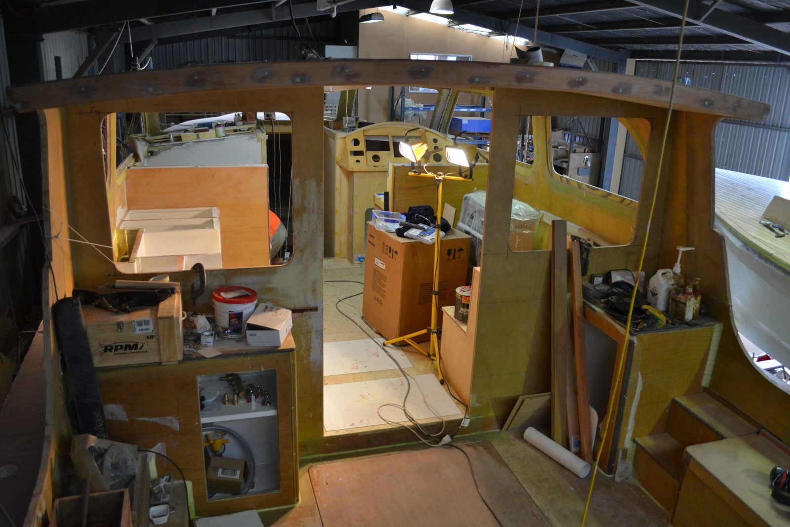 Inside Yacht Under Construction — Rosebud, VIC — Corsair Boats