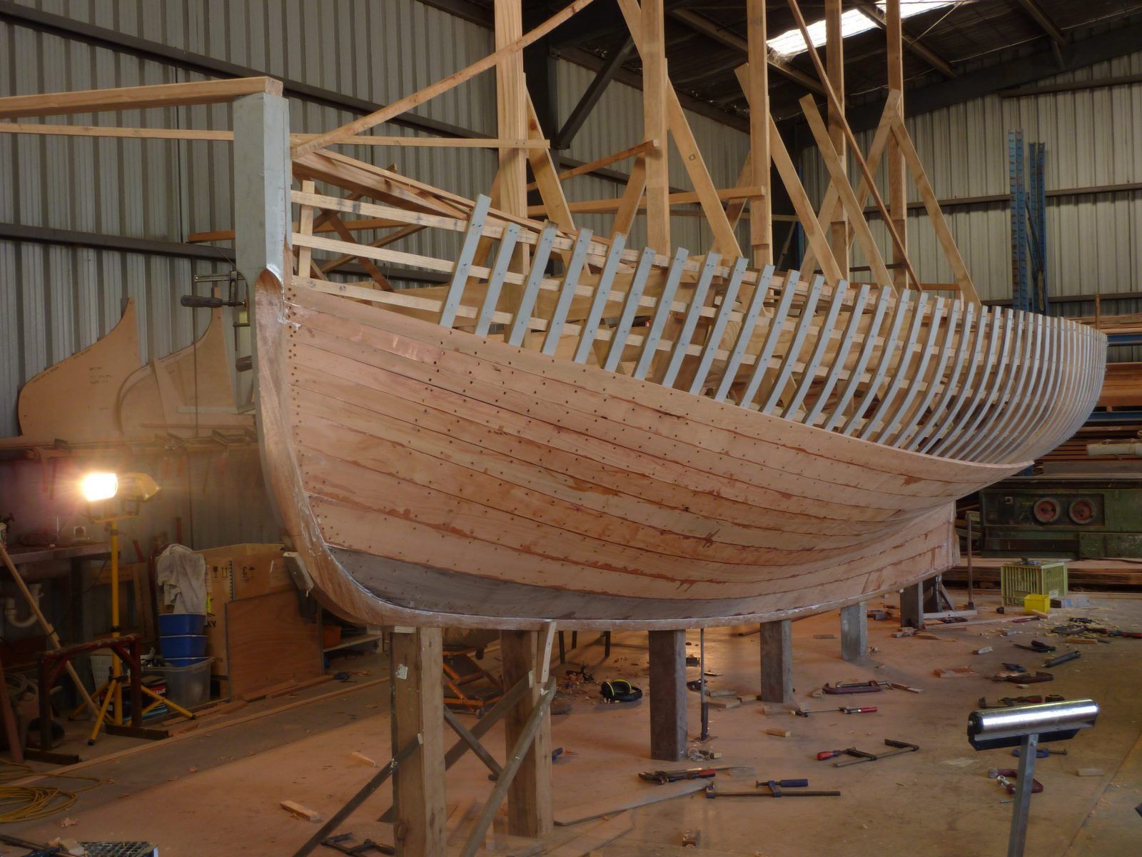 Hanging Wooden Skeleton Yacht — Rosebud, VIC — Corsair Boats