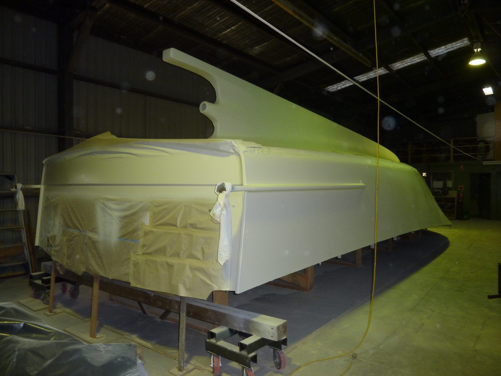 Boat Board Painting White — Rosebud, VIC — Corsair Boats