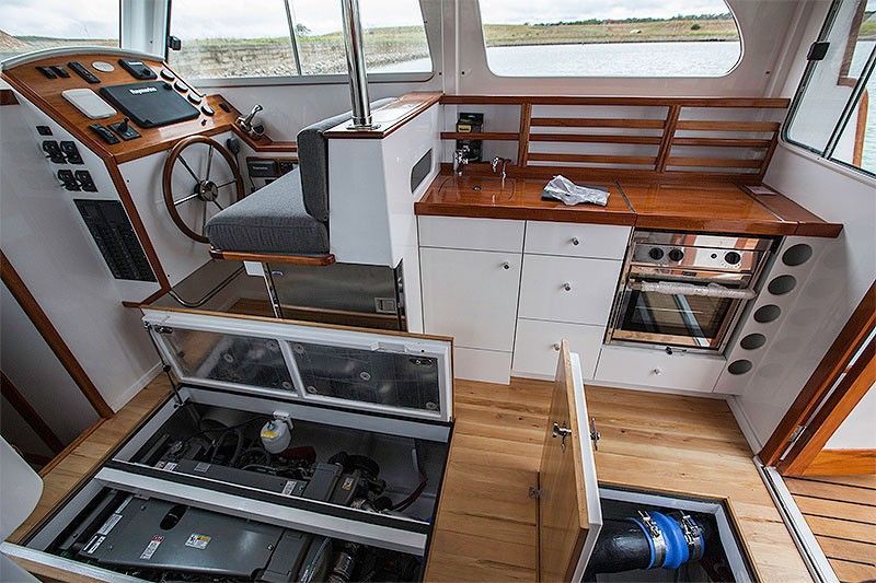 Section Inside Yacht — Rosebud, VIC — Corsair Boats