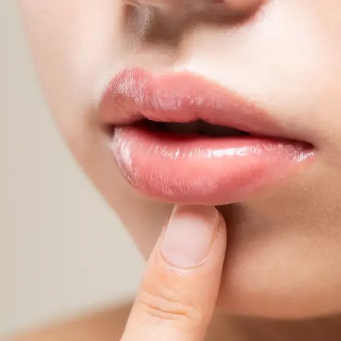 Lips after a Lip Blush service